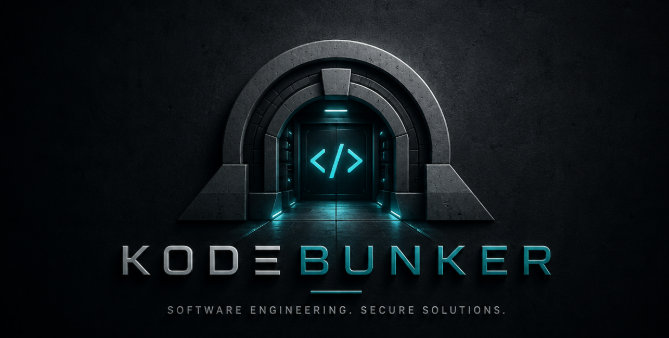 KodeBunker protected digital bunker core with secure code symbol